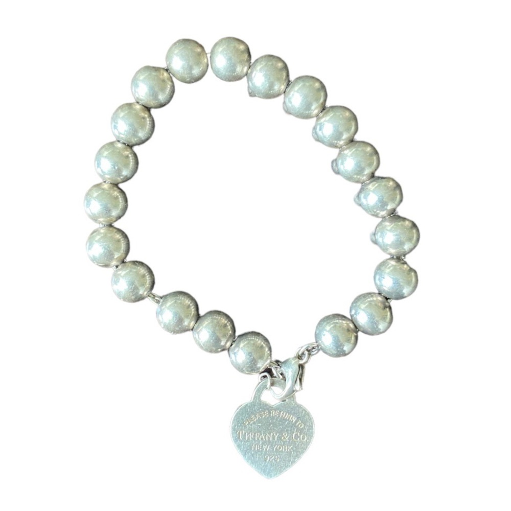 Tiffany & Co 925 Sterling Silver Return to Tiffany Bead Bracelet